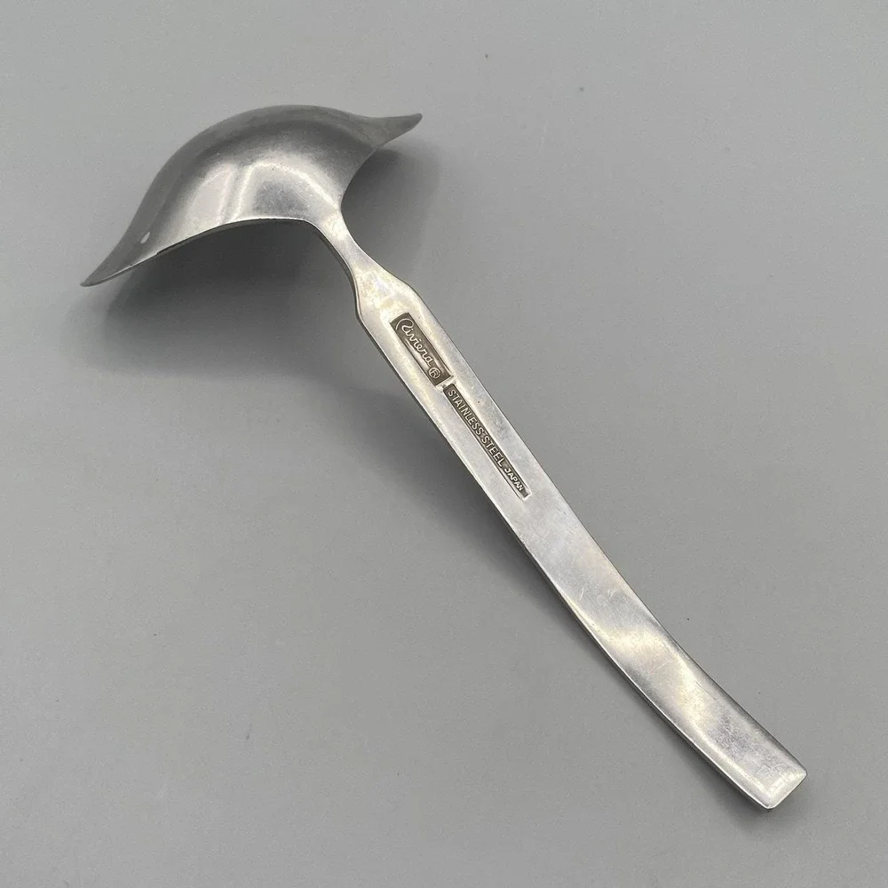 Riviera MONTEREY Gravy Ladle 1pc Black Accent Stainless‎ Serving Piece Scrolls